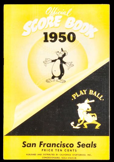 1950 PCL San Francisco Seals Yellow